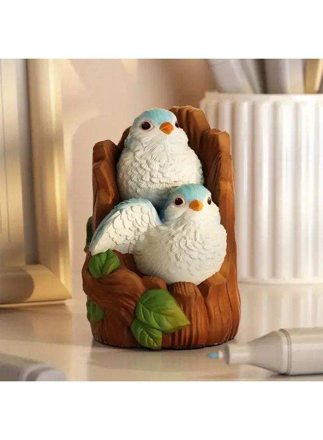 Bird Stump Silicone Mold For Resin Plaster Concrete DIY Crafts Decor - Image 5